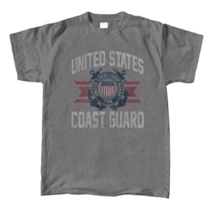 U.S. Coast Guard Vintage Emblem Short Sleeve T-Shirt NEW Fast Free Ship - Picture 1 of 7
