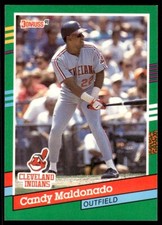 1991 Donruss Baseball Card Candy Maldonado Cleveland Indians #480
