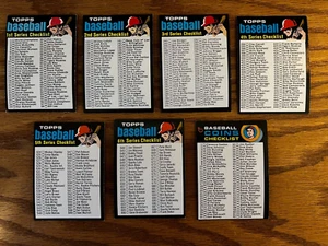 1971 Topps CHECKLIST SERIES OF 7 CARDS GREAT CONDITION - NO CREASES - UNMARKED - Picture 1 of 2