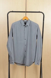 Balenciaga Long Sleeve Grey Shirt buttons up Size 39 - Picture 1 of 7