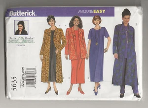 Butterick 5635 Women’s Jacket Duster Dress Top Pants Sewing Pattern Size 22W-26W - Picture 1 of 2