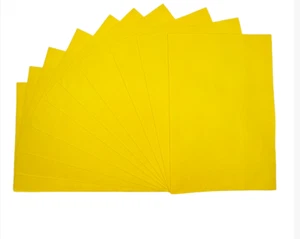 Yellow A4 Felt Sheets Fabric Craft Packs Arts and Crafts Acrylic - Picture 1 of 1