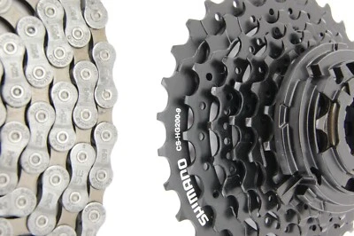 SHIMANO Verschleißset inkl. 9-fach Kassette CS-HG200-9 (11-32) & Kette HG-53