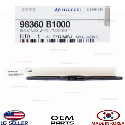 ✅Genuino✅ Escobilla limpiaparabrisas lado derecho del pasajero OEM Genesis G80 G90 17-24 Foto 1 de 4