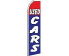 Used Cars Red Blue White Swooper Super Feather Advertising Marketing Flag