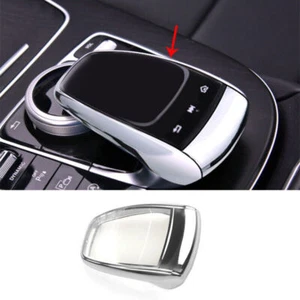 Fit For Mercedes-Benz GLC 2016-2019 Silver Central Console Multimedia Cover Trim - Picture 1 of 8