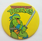 1990 TMNT Teenage Mutant Ninja Turtles Movie Yellow  Leonardo 6" Pin Button NOS