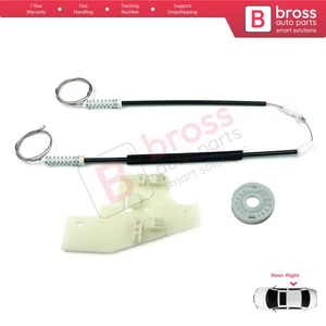 Window Regulator Repair Set Rear Right for Peugeot 407 6E 6D 2004-2011 4/5 Door - Afbeelding 1 van 8