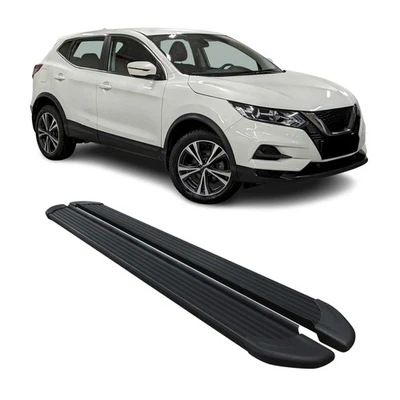 Barras Nerf estriberas escalón lateral para Nissan Rogue Sport 2017-2022 aluminio negro 2x Foto 1 de 4