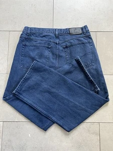 Vintage Y2K 90s Anchor Blue Baggy Wide Leg Loose Skater Denim Faded Jeans 38x30 - Picture 1 of 21