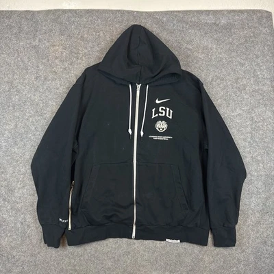 Sudadera con capucha Nike LSU Louisiana State University para hombre XXL negra edición estándar Dri Fit Foto 1 de 4
