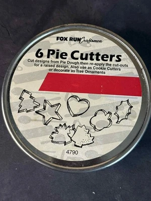 Juego de 6 cortadores de pastel de galletas Fox Run de acero inoxidable otoño invierno lata Foto 1 de 2