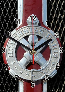 HORLOGE MURALE LOGO HOTCHKISS SUR TÔLE-01M - Picture 1 of 1