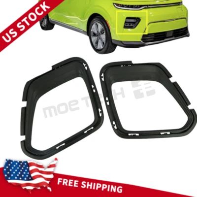 Pair Front Bumper Lamp Cover For Kia Soul 2020-2022 86595K0000 86596K0000 - Imagem 1 de 4
