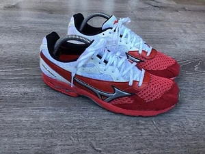 Mizuno Womens Wave Ronin 4 Size 8.5 410477 8KS-26101 Shoes Red White Sneakers - Picture 1 of 12