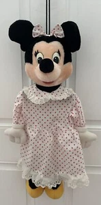 Vtg Disney Minnie Mouse Plush Toy Stuffed Pajama PJ Bag Hide Stuff Fill - Picture 1 of 14