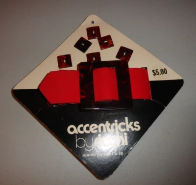 Nuevo de Lote Antiguo Cinturón Rojo y Botones Acrílicos Conjunto Accentricks de Ricchi Tortoise Foto 1 de 4