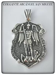 SAN MIGUEL MEDALLA COLGANTE ARCANGEL SILVER PLATA ARCHANGEL SAN MIGUEL - Imagen 1 de 3
