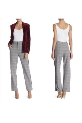 Pantalones al tobillo Romeo & Juliet Couture cintura alta a cuadros talla M/29 nuevos con etiquetas Foto 1 de 4