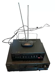 Technics SA-GX690 Receiver Hi-Fi Stereo With Cords and 40W RadioShack Amplifier - Picture 1 of 3