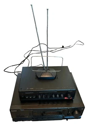 Technics SA-GX690 Receiver Hi-Fi Stereo With Cords and 40W RadioShack Amplifier - Image 1 of 3