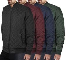 Anel Masculino com zíper resistente à água acolchoado Elegante Slim Fit jaqueta Bomber Jason
