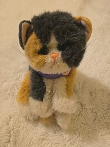 Tyco Kitty Kitty Kittens Plush Calico Purring Tabby Cat Stuffed Animal Fast Ship - Picture 1 of 9
