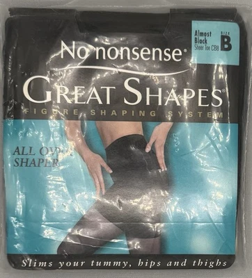 Pantimedias modeladoras No Nonsense Great Shapes talla B casi negras Foto 1 de 2