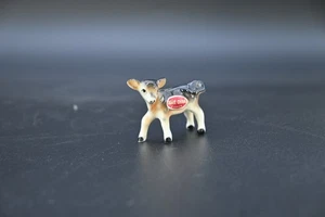 Vintage Miniature Small Porcelain Ceramic Anthropomorphic Calf Cow Japan - Picture 1 of 7