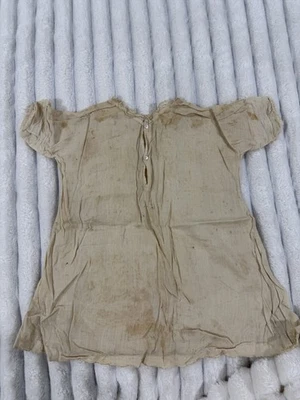 Antiguo Vestido Bebé Bordado a Mano Años 1900 Vestido de Bautizo Floral Detalle de Cesta Foto 1 de 4