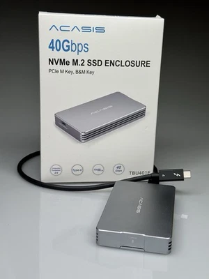 Western Digital WD NEGRO SN850X 4 TB M.2 NVMe SSD con carcasa de unidad Acasis 40 GB/S Foto 1 de 4