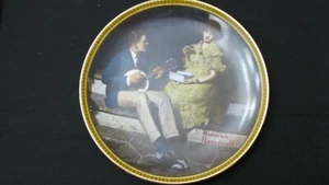 Vtg Rockwell's Rediscovered Women Collection "Pondering on the Porch" Plate - Picture 1 of 4