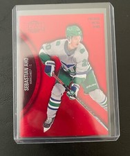 2021/22 SKYBOX METAL UNIVERSE SEBASTIAN AHO 110 RED PRECIOUS METAL GEMS PMG /100