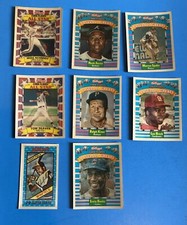 1980,1991,1992 Kellogg’s Sportflics HOFers - Lot of 8 (Aaron,Seaver,Spahn,Banks)