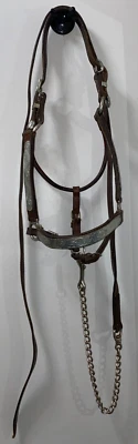 CIRCLE Y WESTERN GERMAN SILVER SHOW HALTER & LEAD #46201 Foto 1 de 4