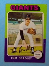 1975 Topps Baseball Card #179 Tom Bradley