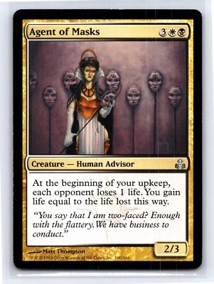 2006 MTG - Agent of Masks Guildpact Regular Uncommon 100/165 - Image 1 of 2