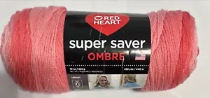 1 RED HEART OMBRE in SEA CORAL 10oz 482yds Acrylic - Picture 1 of 6