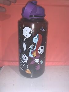 NWT Disney The Nightmare Before Christmas Jack Sally 24oz plastic Water Bottle