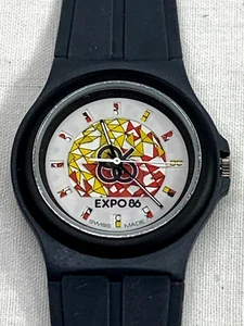 Vintage Expo 86 Vancouver BC Swiss Made Watch Collectible Souvenir ~ Swatch - Picture 1 of 10