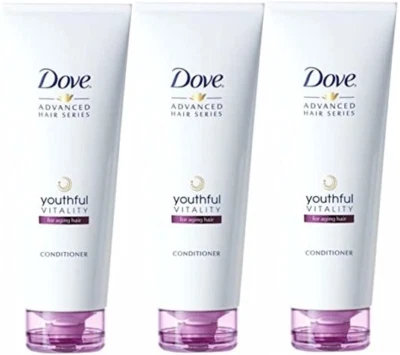 Dove Advanced Hair Series Youthful Vitality Conditioner, Travel Size, 50ml  x 3 - Image 1 of 4