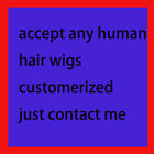 Wszelkie zdjęcia, które nam dajesz, Dostosuj dowolne peruki z ludzkich włosów 100% You like 