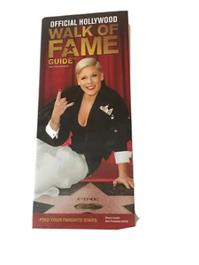 P!NK Pink Alecia Moore Official Paper Pamphlet Guide Hollywood Walk of Fame New - Imagen 1 de 5