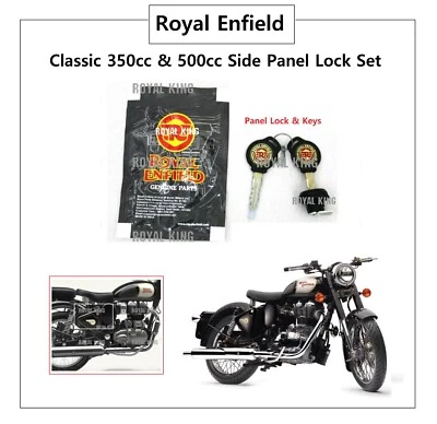 Royal Enfield "Side Panel Lock Set" FOR "Old Classic 350cc & 500cc" - Изображение 1 из 4