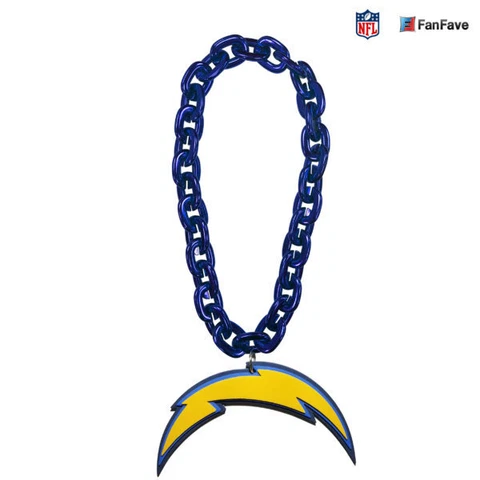FanFave NFL Los Angeles Chargers 3D Fan Chain Magnet Blue Chain Cover
