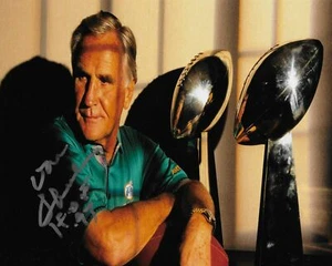 1972 Miami Dolphins Don Shula Signed Photo 8x10 COA 2 - Picture 1 of 1