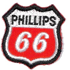 Phillips 66  Embroidered Patch NOS c1960's-70's 1 3/4" x 1 3/4"