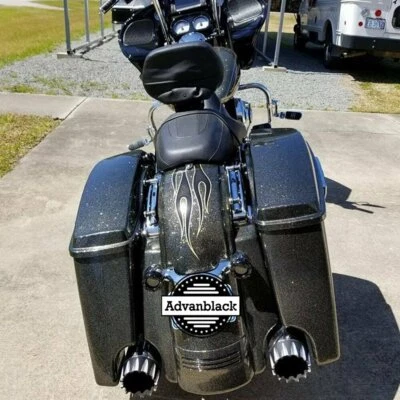 Hard Candy Black Gold Flake Rear Fender Extension 2014+ Harley Street Road Glide - Image 1 of 4