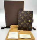 Authentic Louis Vuitton Monogram Agenda PM R20005 Notebook W/Box NS050192