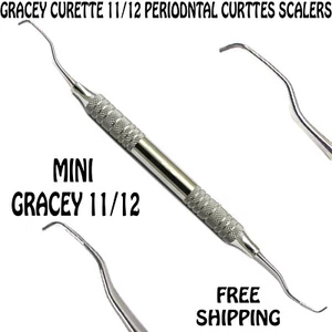Dental Root Prepration Instruments Priodontal Mini Gracey 11/12 Curettes Scaler - Picture 1 of 2
